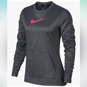 Nike Womens Therma Golf Top (Grey/Hyper Pink, Medium)